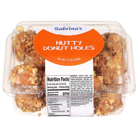 Sabrina S Donut Holes Nutty 12 Oz Bakery Fairplay Foods