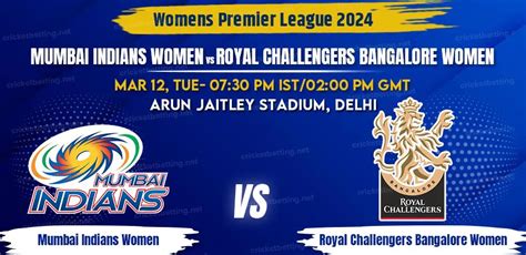 Mumbai Indians Vs Royal Challengers Bangalore Women Prediction