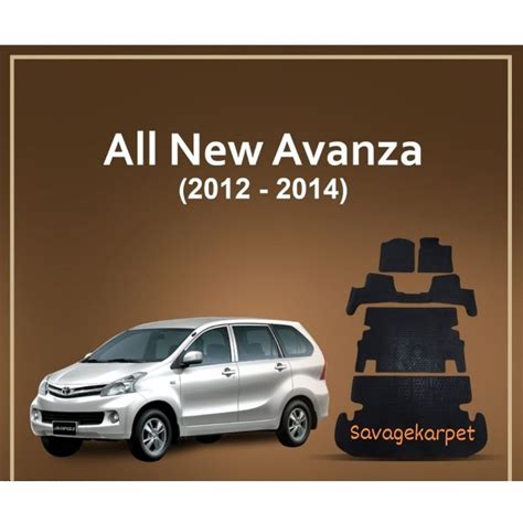 Jual Karpet Karet Alas Lantai Mobil All New Avanza Tahun 2012 2014 Full