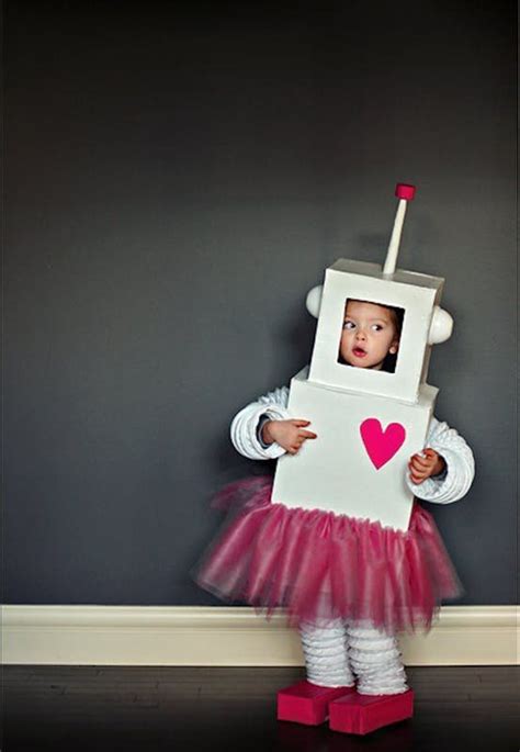 33 Magical Halloween Costume Ideas For Girls Cardboard Costume Robot