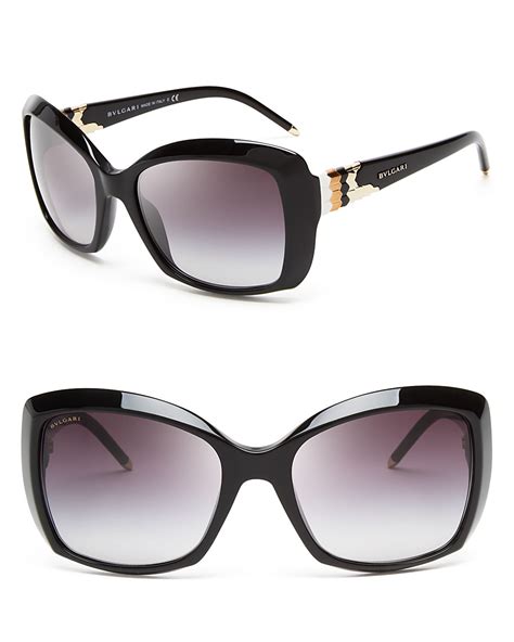 Bvlgari Serpent Oversized Sunglasses In Black Lyst