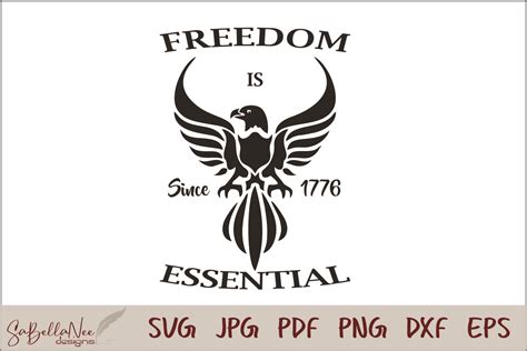 Freedom Is Essential 383 Graphic By SaBellaNee Designs Creative Fabrica