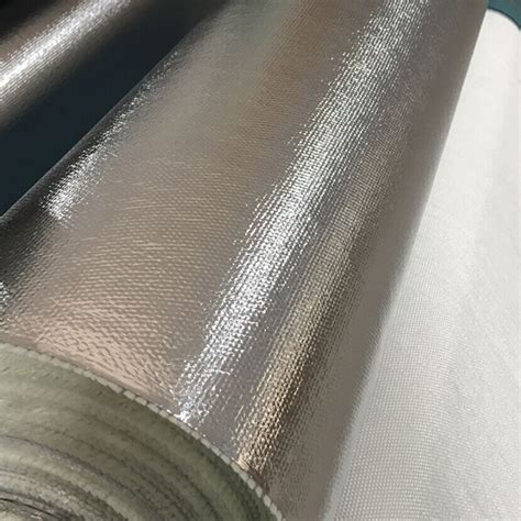 Aluminum Foil Fiberglass Cloth 25um 40um Cheap Fireproof And Heat