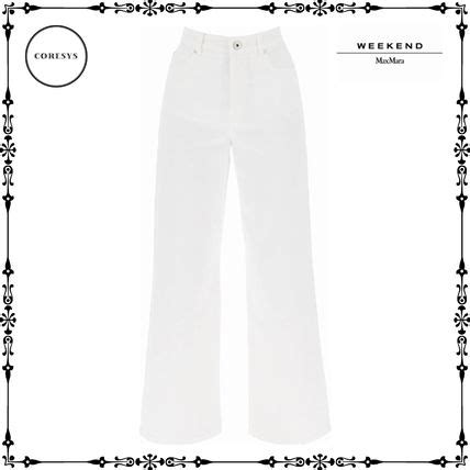 Cropped Cotton Pants For Women Weekend Max Mara Weekend Max