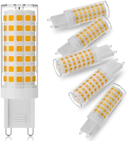 DUMILOO G9 LED Bulb 6W 60W Halogen Equivalent 2700K Warm White High