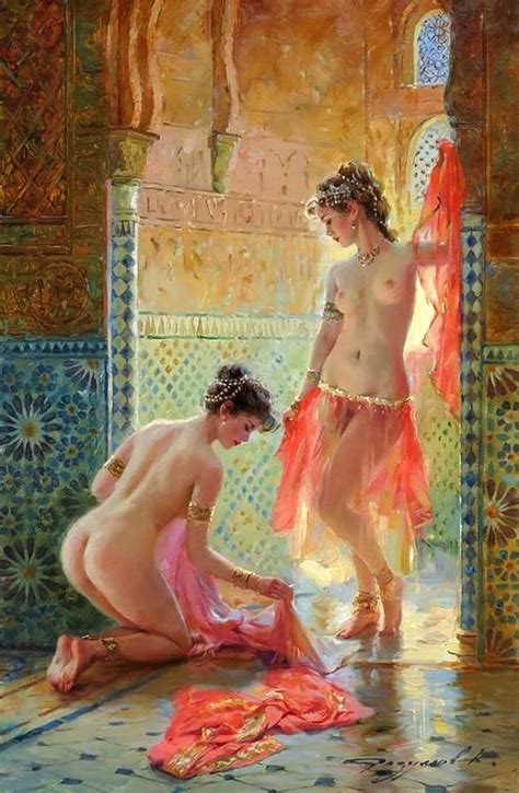 Two Naked Woman Painting By Vishal Gurjar Fine Art America