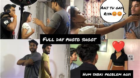 Vlog 25 Full Day Photoshoot Riya Or Gaurav Ki Hui Ldhai 😡