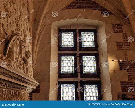 Inside the Castel of Amboise Sur Loire. Royal Castle of Amboise in ...