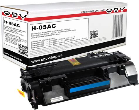 OBV kompatibler Toner als Ersatz für HP CE505A 05A für HP Laserjet