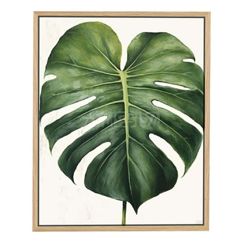 Eastsmooth Botanical Canvas Framed Wall Art Watercolor Green Leaf