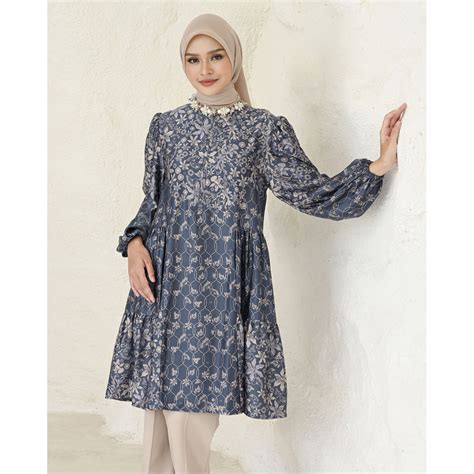 Jual Geulis Id Ramona Tunic Printed Tunic Tunic Wanita Warna