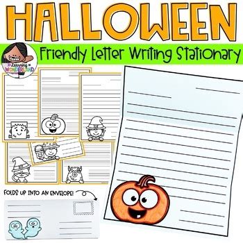 Halloween Friendly Letter Templates | No Prep Letter Writing | Fall ...