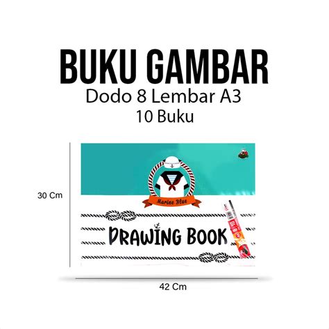 Jual DODO Buku Gambar Drawing Book A3 8 Lembar 1 Pack Isi 10 Buku