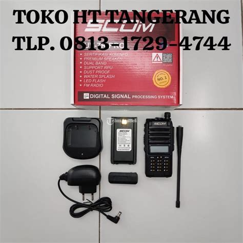 Handy Talky Scom Uvdi R Pro Frekuensi Dual Band Di Tangerang Banten