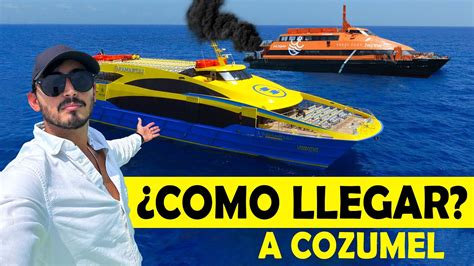 Cómo llegar a Cozumel por tu cuenta Ferry de Ultramar vs Winjet YouTube