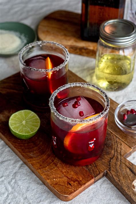 Spicy Pomegranate Margaritas - Dash of Mandi