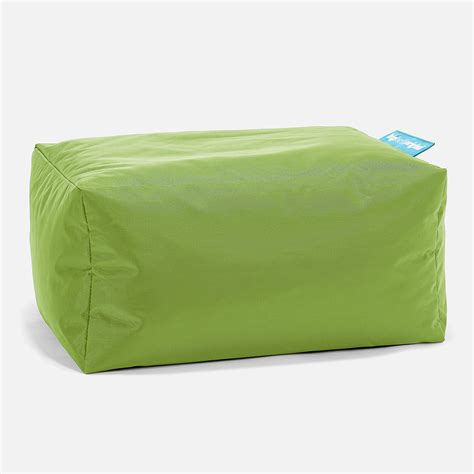 Big Bertha Original Indoor And Outdoor Bean Bag Footstool Small Lime Green Big Bertha Original Uk