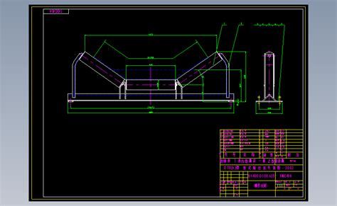 第15盒35°槽形托辊 Autocad 2004 模型图纸下载 懒石网