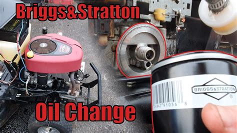 Wymiana Oleju I Filtra W Traktorku Kosiarce Briggs Stratton 17 5 HP