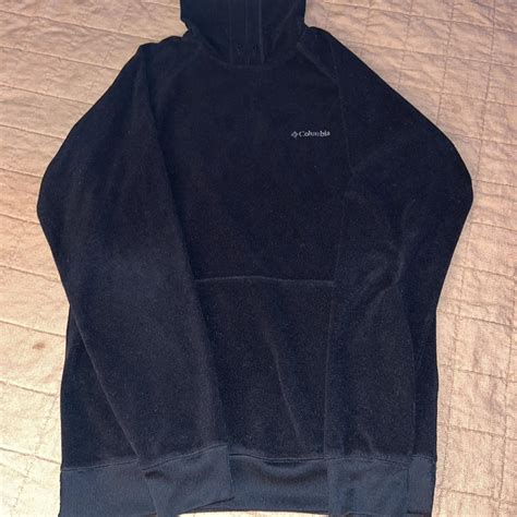 Columbia Fleece Hoodie Size M (Unisex) Fleece (Very... - Depop