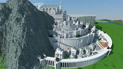 Middle Earth Minecraft Minas Tirith City Of Kings Minecraft