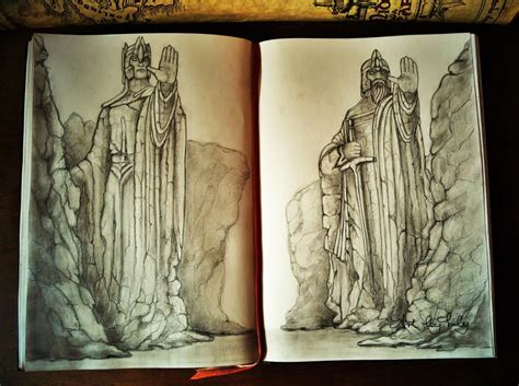 Argonath By Artbylily On Deviantart Middle Earth Art Earth Drawings