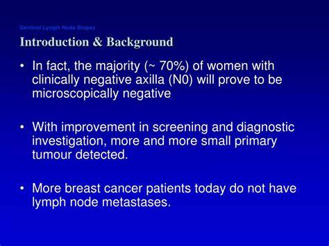 Ppt Sentinel Lymph Node Biopsy Breast Cancer Powerpoint Presentation