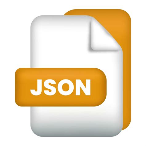 Json File Format Icon Json File Format D Render Icon On White