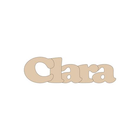 Clara Nombre Personalizado En Madera Practicosa