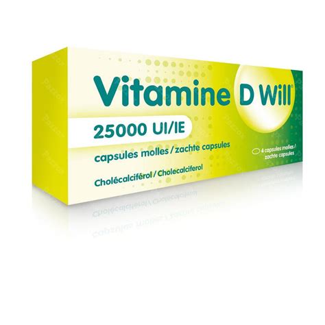 Vitamine D Will 25000ie Zachte Caps 4 Kopen Pazzox Online Apotheek