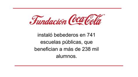 Fundaci N Coca Cola Instal Bebederos En Escuelas P Blicas Que