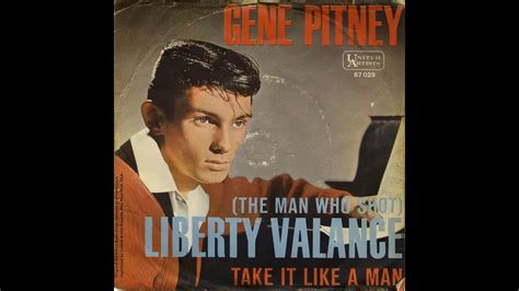 Gene Pitney The Man Who Shot Liberty Valance Youtube