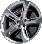 ALY58939U45 Audi RS7 Wheel Rim Black Machined 4G8601025AN