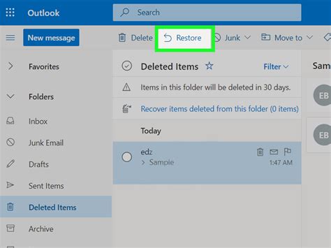 How To Restore Deleted Emails From Hotmail Steps