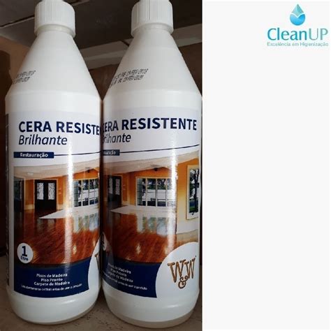 Cera Para Piso De Madeira Resistente Brilhante W W 1l Mercado Livre