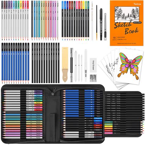 Art Supplies for Adults Kids, 81-Pack Pro Art Kit School Drawing Supplies Pencil Set, Sketch ...