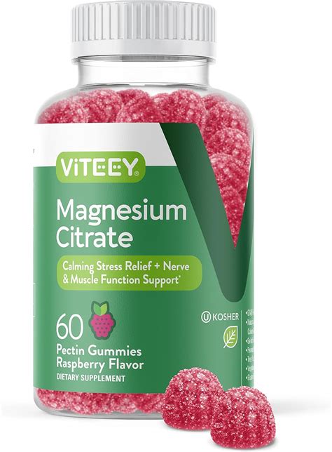 Viteey VIOPY Gomitas De Citrato De Magnesio Que Apoyan El Alivio Del