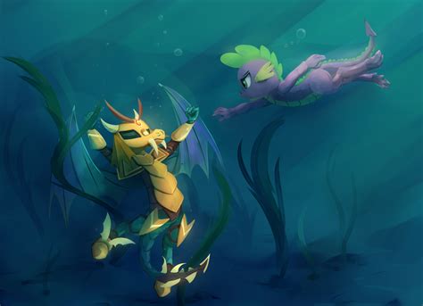 Spike Saves Princess Ember By Scootiebloom On Deviantart