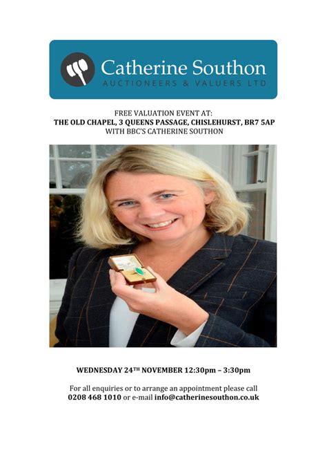 Valuation Day - Catherine Southon Auctioneer & Valuer - Visit Chislehurst