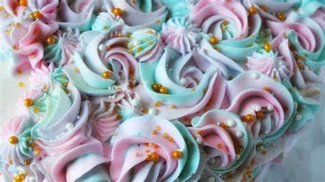 Pipe Multiple Color Buttercream Frosting Youtube