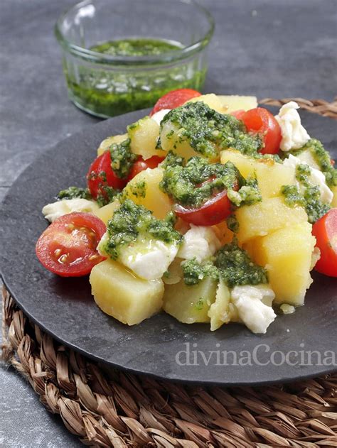 Ensalada De Patatas Al Pesto Receta De Divina Cocina