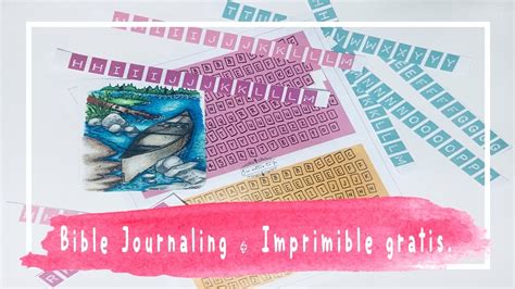 Bible Journaling en español descargable gratis Cre Activa tu fe