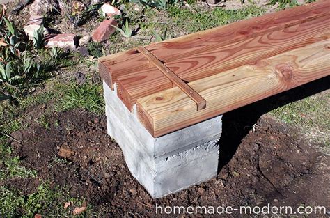 Diy Outdoor Bench Cinder Blocks DIY