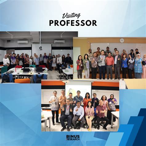 Visiting Professor At Binus Alam Sutera And Anggrek Campus Research