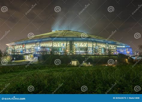 Veltins Arena In Gelsenkirchen At The Night Of The Annual Biathlon ...