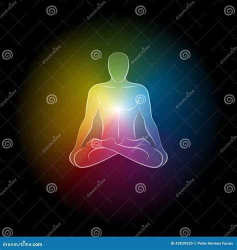 Aura Man Black Stock Vector Illustration Of Balance 43839520