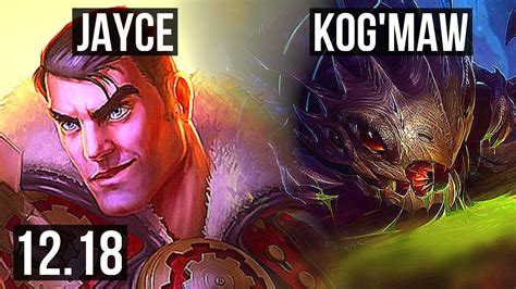 Jayce Vs Kog Maw Mid M Mastery Games Legendary