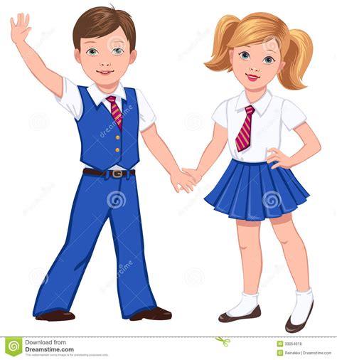 black and white school uniforms clipart - Clipground