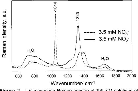 PDF UV Resonance Raman Spectroscopic Detection Of Nitrate And Nitrite