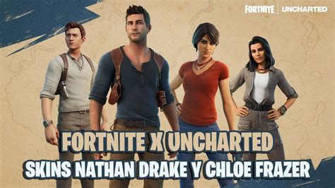 Fortnite x Uncharted skins de Nathan Drake y Chloe Frazer llegarán